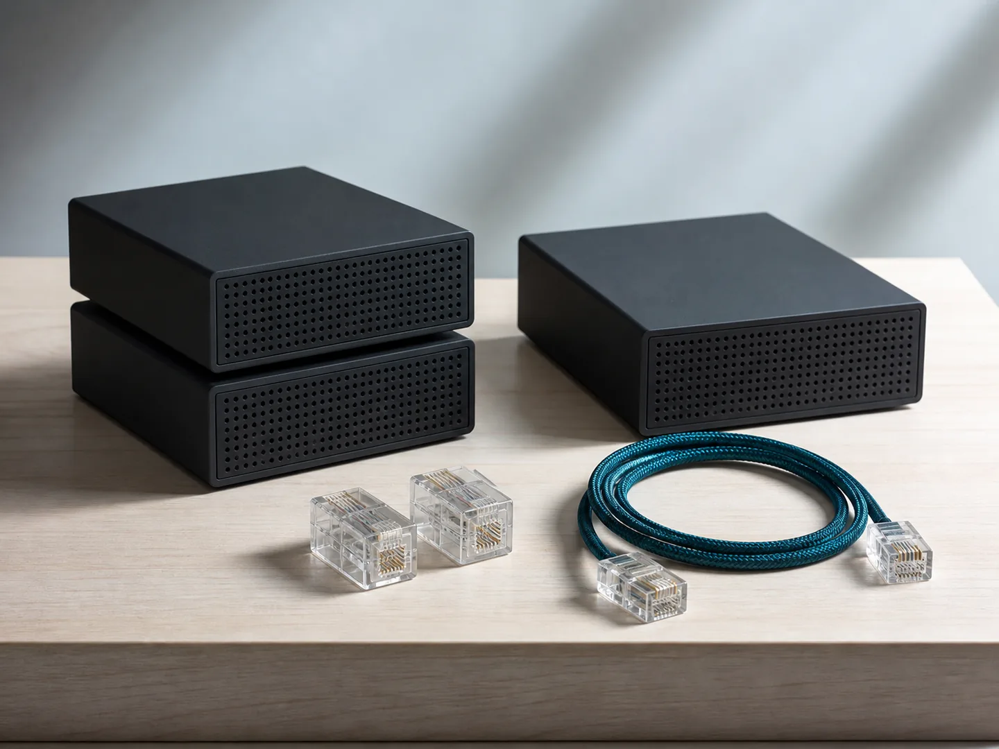 Modular blocks, cable, and nodes represent dependable technology infrastructure